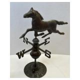 Vintage Brass and Copper Horse Motif Weathervane