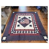 (G) Patriotic Quilt by Home Fashions 8 ft x 7ft