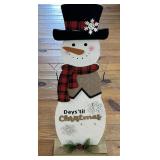 (G) Days Til Christmas Snowman 33ï¿½ High  Missing