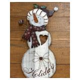 (G) Rustic Snowman Wooden 24ï¿½ Long