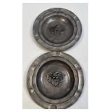(H) Leonard Pewter Embossed Eagle Stars Flag