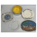 (H) 5 Assorted Ashtrays including Florida and