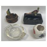 (H) 4 Assorted Ashtrays as Shown