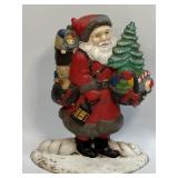 (B) Cast Iron Santa Door Stop 9ï¿½ T