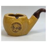 (H) Vintage Ceramic Souvenir Pipe Ashtray