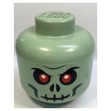 (B) Lego Large Green Skeleton Zombie Storage Head