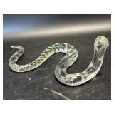 1970s Hand Blown Glass Snake