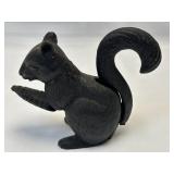 Vintage Cast Iron Black Squirrel Nutcracker with