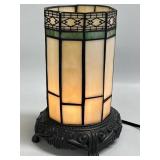(B) Tiffany Style Lamp 7.5ï¿½ Tall Works