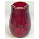 (B) Early Ruby Red Lantern Globe as Pictured