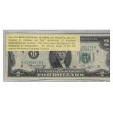 (SC) Old $2.00 Bill as Pictured