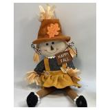 (B) Happy Fall Shelf Sitter Scarecrow