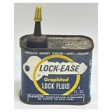 Vintage Tiny 4 Ounce LOCK-EASE Lock Fluid Can