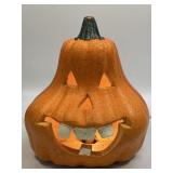 (B) Vintage Misshapen Pumpkin Jack O Lantern