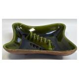 (H) Vintage MCM Green Brown Sequoia Ware USA