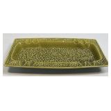 (H) Vintage Avocado Green Ceramic Japan