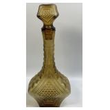 (G) Amber Glass Decanter 14.5ï¿½