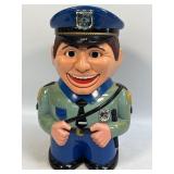 (A) Vintage Talking Cop Cookie Jar Works