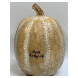Happy Thanksgiving Pumpkin Fall Decor Light Brown