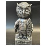 HOOTERS Surfing Owl Mascot Hootie Pewter Color
