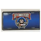 License Plate NASCAR 50th Anniversary as Shown