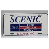 License Plate Scenic Ford Mount Airy, NC