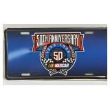 NASCAR License Plate 50th Anniversary