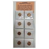 (SC) 8 US Treasury Commemorative Medallion Set