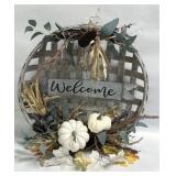 (G) Holiday Living 20-in Pumpkin Fall Wreath