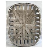 (G) White Wash Tobacco Style Basket 23ï¿½ x 17ï¿½