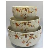 Hall Superior Jewel Tea Nesting Bowls Set of 3