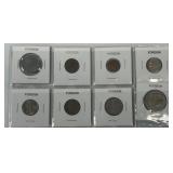 (SC) 8 Foreign Coins as Pictured