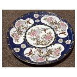 Japanese Imari Flower & Birds Plate, 10 1/4'