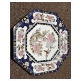 Japanese Imari Flower & Birds Plate, 10 1/4'