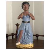 Handmade African American Porcelain Figurine 9ï¿½