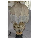 Vintage Hollywood Regency Style Irradescent Lamp