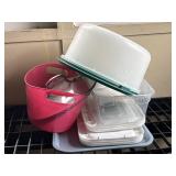 Lot of assorted Tupperware including Cake Pan &