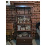 Dark Wood Etagere 4-Tier Bookcase (Not Including