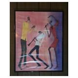 Metal Framed Print 'Jaz Band' by Thierry Oha 16'x