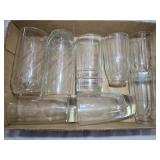 7- Clear Glass Drinking Glasses