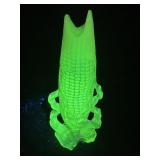 Uranium Glass Corn Maze 8ï¿½-Damaged As Pictured