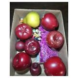Artificial Wooden Apples & Sewing Thread