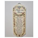 Wooden Bless This House Wall Decor Panel 5'x 12'