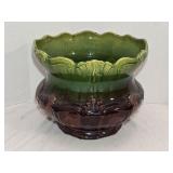Antique Weller Majolica Jardiniere Planter 12ï¿½'w