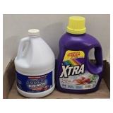 Bleach & Xtra Detergent (Aprox 1/3 full each)