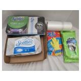 Swiffer Cloths, Scotties, Brillo Gloves, Trash
