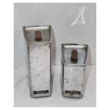Vintage Chrome Flour & Coffee Canisters