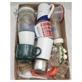 Coffee Cups, Glass Canister, S&P Shakers & more