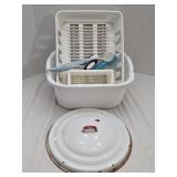 Enamelware Pot Lid, Washtub, Dish Drainer & more
