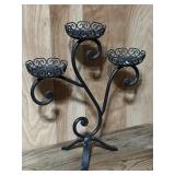 15ï¿½ Wrought Iron Candle Holder